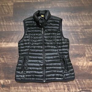 Eddie Bauer EB700 Travex down filled quilted black puffer outdoor vest medium